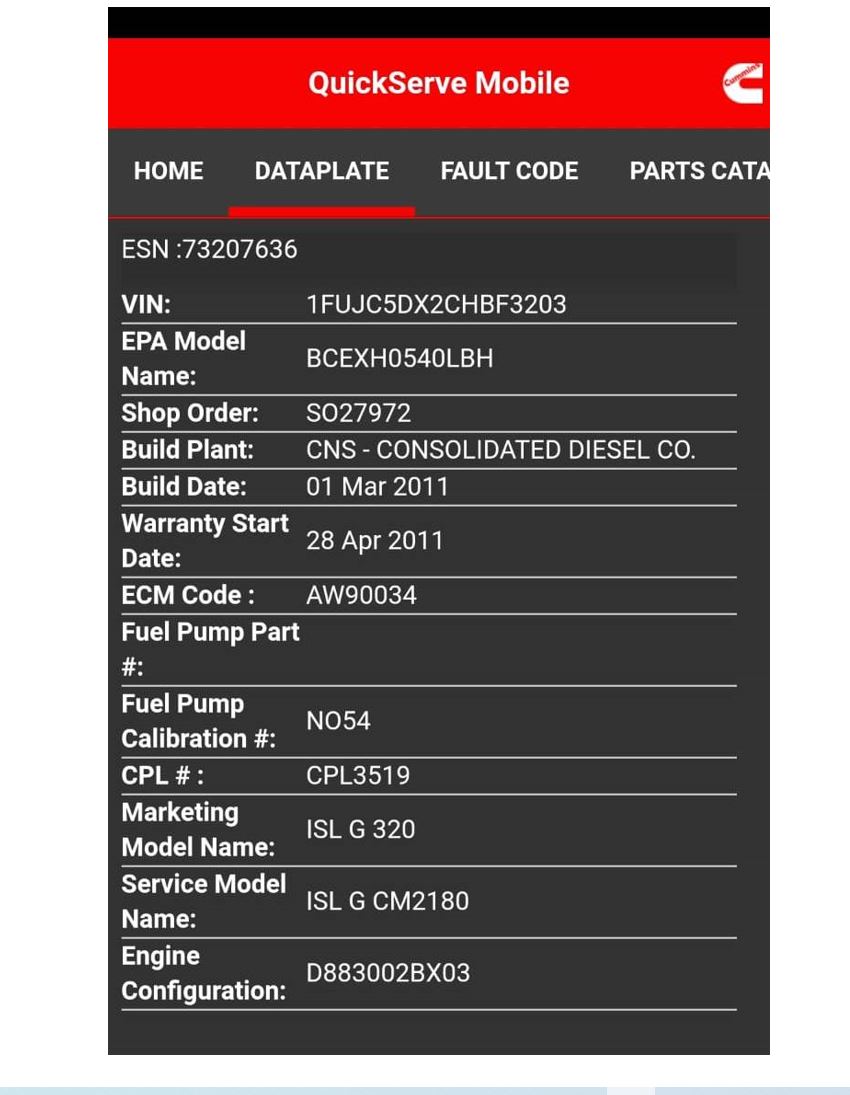 MOTOR CUMMINS ISL G 320